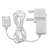 UK Travel Home Wall Charger for Creative Zen Vision M / W / Sleek Photo , White - by Eforcity