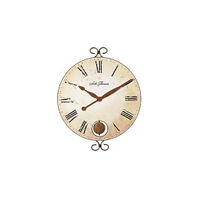 Seth Thomas Laila Antiqued Dial with Pendulum Wall Clock