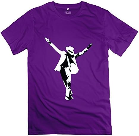 BXGD- Men's Latest T-shirts King Pop Michael Jackson Size M Purple