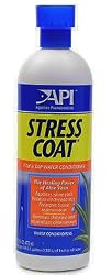 Aquarium Pharmaceuticals 85C Stress Coat Fish and Tap Water Conditioner, 16 oz. Bottle