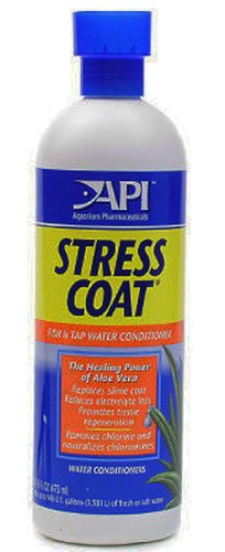 Aquarium Pharmaceuticals 85C Stress Coat Fish and Tap Water Conditioner - 16 oz. Bottle