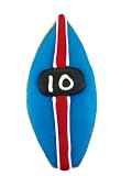 Traverse Bay Confections Hand Decorated Surf Board Cookie, 2.5-Ounce Boxes (Pack of 4)