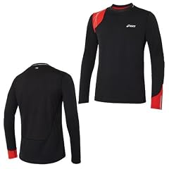 Asics Top L2 Ms Run Crew Neck L.Sl. black/true