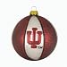 Indiana Hoosiers 3.5 Glass Basketball Ornament
