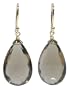 14k Yellow Gold Smoky-Quartz Briolette Earrings