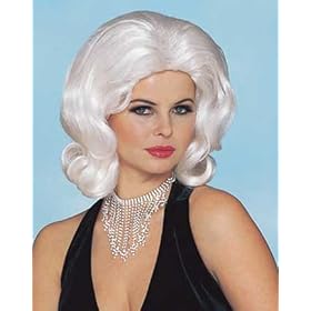 Perfect Wife Wig (Platinum Blonde) Adult Halloween Costume Accessory (DW2471908) (DF36A)