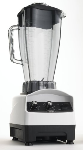 Omega B2500L Commercial 84-Ounce Variable Speed Blender, White