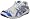 White/Metallic Blue/Silver