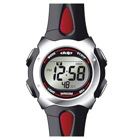 DDP - 4004505 - Montre Enfant - Quartz analogique et digitale - Bracelet noir et rouge