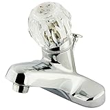 Kingston Brass KB521B Single Handle 4 in. Centerset Lavatory Faucet with Brass Pop-up