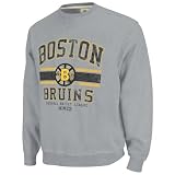 Boston Bruins Grey Team Classic Fleece Crewneck Sweatshirt