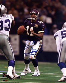 Daunte Culpepper Autographed / Signed 8x10 Photo - Minnesota Vikings