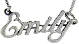 Sterling Silver  EMILY  Name Pendant