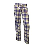 NBA Women's Phoenix Suns Harmony Flannel Pants (Purple/Gold, Medium)