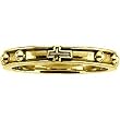 14K Yellow Gold Rosary Ring - Man's Ring