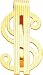 14K Gold Dollar Sign Money Clip