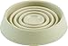 Shepherd Hardware 9068 Round Rubber Furniture Cups (2 Pack), 3", Off White