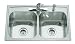 KOHLER K-3346-3-NA Toccata Double Equal Self-Rimming Kitchen Sink