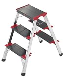 Produkt-Bild: Hailo 4423-001 Alu-Klapptritt Hailo L90 225 ChampionsLine 2 x 3 Stufen
