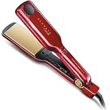Health & Personal Care : Elevate by Andis 67235 Professional Tourmaline Nano-Ceramic Clamp Flat Iron, 2"