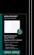 Moleskine 2012 18 Month Weekly Notebook Planner Black Soft Cover Large