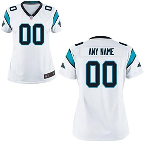 Woman Carolina Panthers Customized Game-White Jersey Size L