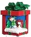 Musical Animated Peanuts Charlie Brown & Snoopy Christmas Gift Box