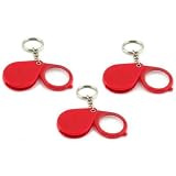 3 Folding Magnifying Glass Pocket Travel Eye Loupe Tool