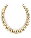 14-16mm Ultimate Golden South Sea Pearl Necklace - AAAA Quality