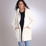 Long hooded blouson jacket, 6 colours, 60% wool