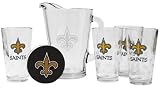 New Orleans Saints Pint Glasses and Beer Pitcher Set | New Orleans Saints Gift Set