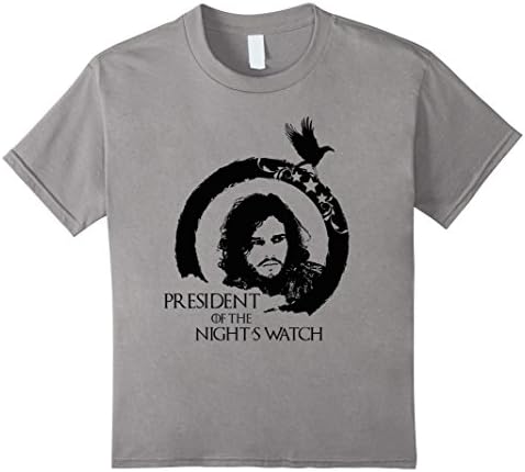 Kids Jon Snow-President Of The Night's Watch T-Shirt 6 Slate