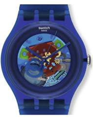 Swatch Indigo Lacquered Unisex Watch SUON101