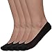 Avidlove Women No-Show Low-Cut Hidden Flat Boat Line Sock Liners 4 Pairs