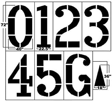 6` Football Field Stencil Kit - 1/8"