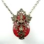 Vasanarya Filigree Necklace Brass Vintage Gem Jewelry Inspired by Tolkien's Lord of the Rings