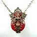 Vasanarya Filigree Necklace Brass Vintage Gem Jewelry Inspired by Tolkien's Lord of the Rings, 24IN