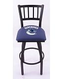 Vancouver Canucks Single-Ring Swivel Bar Stool w/ Back