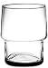 Bormioli Rocco Pisa Stacking Tumbler Double Old Fashioned Glasses, Set of 4