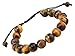 Natural 10mm Lucky Gemstone Bead Adjustable Pull & Tied Bracelet Fits 6