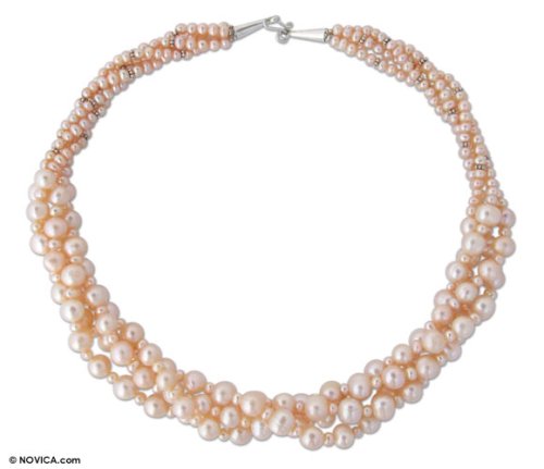 Pearl necklace Pink Princess 19.5 L