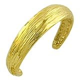14 Karat Yellow Gold Diamond-Cut Toe Ring