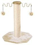 Whisker World Cat Scratch Tower Cat Furniture, Beige Plush