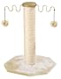 Whisker World Cat Scratch Tower Cat Furniture, Beige Plush