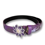 Disney Tinkerbell Girl's Purple Belt with Flower Buckle Size S/M and M/L