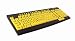 Maxell 191046 Full Size Keyboard with Large Print Letters (yellow)