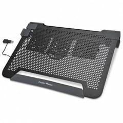 CooMas NotePal U3 Notebook-St�nder mit 1-Port USB-Hub und L�fter schwarz
