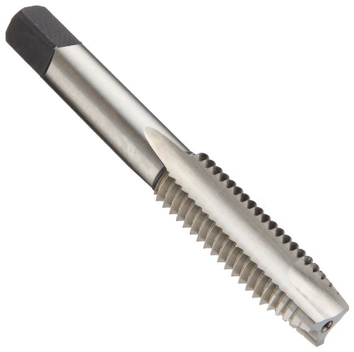 Union Butterfield 1785NR High-Speed Steel Spiral Point Tap, Non-Relieved Style, Uncoated (Bright) Finish, Round Shank with Square End, Plug Chamfer, M14-2.00 Thread Size