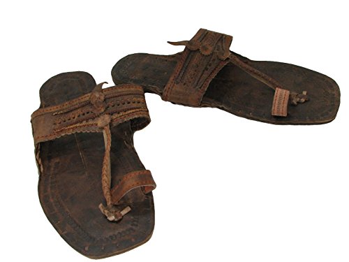 Dark Brown Unisex Water Buffalo Hippie Jesus Sandals, Mens 11, Dark Brown