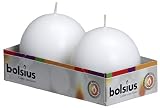 Bolsius Outdoor/Indoor Ball Candles 70mm (Tray of 2) - White